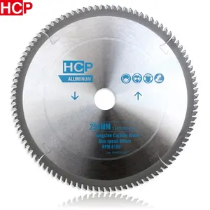 Hoja de sierra circular HCP Balde de corte de aluminio Balde de sierra TCT para aluminio 355mm x 100T