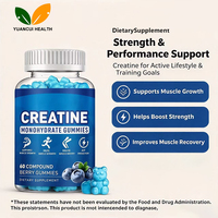 Gummies de créatine monohydrate à marque privée, supplément alimentaire végétalien pour adultes, formule personnalisée en gros