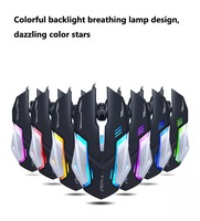 Mouse Gaming Komputer Mini USB Berkabel V5 2025 yang Dapat Diprogram dengan Lampu LED Backlit, Bahan ABS Tahan Air, Desain untuk Kantor dan Rumah