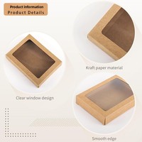 Boîtes d'emballage pour produits électroniques en papier kraft avec fenêtre, logo personnalisé, laminage mat, matériaux recyclés écologiques