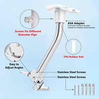 Support de montage pour routeur Starlink Gen 3 en acier inoxydable de haute qualité, réglable à 180 degrés, réglage multi-angles, supports muraux et de toit