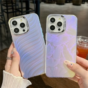 Pour iPhone 16 <span class=keywords><strong>Pro</strong></span> Max étui Silicone PC IMD Laser Texture mat couverture de téléphone - Product Image 6