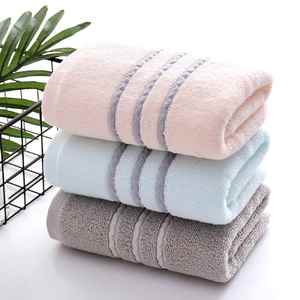 Serviettes de bain en coton personnalisées, écologiques, douces, multicolores, en gros - Product Image 1