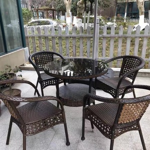 Set da Giardino in Rattan con Sedia <span class=keywords><strong>e</strong></span> Tavolo per Balcone <span class=keywords><strong>e</strong></span> Cortile - Product Image 4