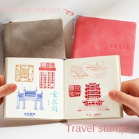 Mini-Taschenstempel-Notizbuch Großhandel - Individuell bedruckbar (Punkte/Linien/Blanko), Daolin-Papier, süßes Reisetagebuch & Geschenk für Souvenir/Werbung