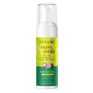 <span class=keywords><strong>Mousse</strong></span> coiffante à l'huile d'<span class=keywords><strong>olive</strong></span> sous marque privée, faible MOQ, 7 OZ, pour perruques ou tissages bouclés - Product Image 1