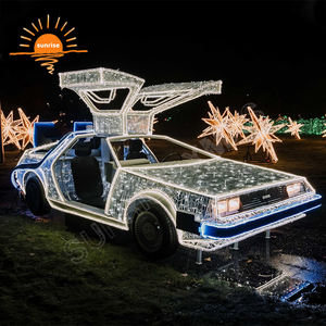 Vacances Noël Hélicoptère Géant Motif Décoration Fournitures LED Étanche Voiture De Sport Thème Lumière Spectacle pour Rue Jardin Parc - Product Image 4