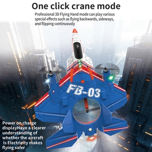Flytec T17 2,4G Juguetes de <span class=keywords><strong>control</strong></span> remoto Luz fría con <span class=keywords><strong>RC</strong></span> 20 minutos y cambio entre cuatro modos de vuelo Avión truco - Product Image 5