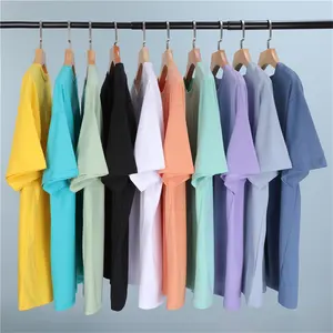 Vente en gros d'usine 100% coton 150gsm chemise à carreaux grande taille T-Shirts pour hommes T-Shirts personnalisés