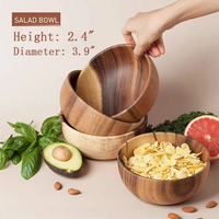 Meilleures ventes : Ensemble de bols à salade en bambou indien de luxe, légers, écologiques et polyvalents, de haute qualité, pour la maison, la cuisine, les dîners et les fêtes