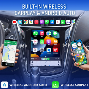 Autoradio 10,4 pouces pour Cadillac ATS CTS SRX Escalade 2013-2018, Carplay, navigation GPS, autoradio multimédia, écran de mise à niveau - Product Image 3