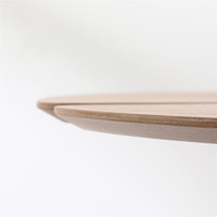Mobilier de maison en bois de chêne naturel Simple et moderne, Table et chaise de café rond pour 2