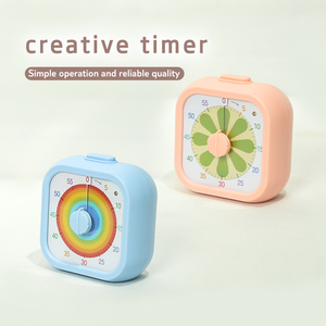 <span class=keywords><strong>Timer</strong></span> Dapur Visual 60 Menit, Analog Ticktime Pomodoro Cube, Mekanis, Plastik, Tahan Air, untuk Anak-Anak - Product Image 2