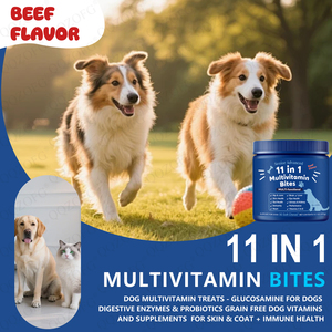 Friandises à mâcher molles multivitaminées personnalisées pour chiens, favorisant la santé des os, des articulations, du cœur, du système cardiovasculaire et de la peau. - Product Image 4