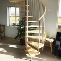 Einfach installierte Villa Gewerbliche Glass tufe Wendeltreppe Bewohner Innen Holz profil Wendeltreppe