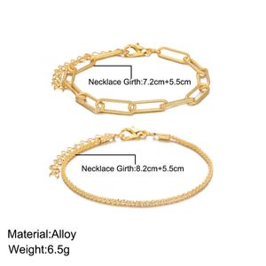 Pulsera Ajustable de Gypsophila de Dos Piezas para Mujer, Plata Brillante, Diseño Exclusivo, Doble Capa Apilada, Joyería al por Mayor - Product Image 5