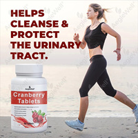 OEM Cranberry Tabletten Supplement Volle Fruit Cranberry Poeder ter Ondersteuning van de Reiniging en Bescherming van de Urinewegen Cranberry Tabletten