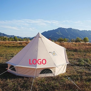 BOTEEN Bell <span class=keywords><strong>Tente</strong></span> 4 Saisons Respirant 100% Coton Toile <span class=keywords><strong>Yourte</strong></span> <span class=keywords><strong>Tente</strong></span> Safari Tentes Toutes Saisons Avec Sanitaire - Product Image 3