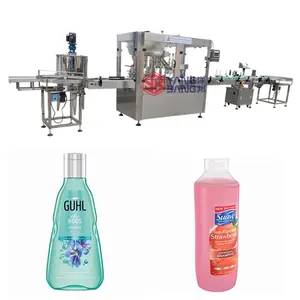 Machine de remplissage et de capsulage pour shampoing, crème pour le visage, Lotion pour le corps, prix d'usine de Shanghai, YB-JX4
