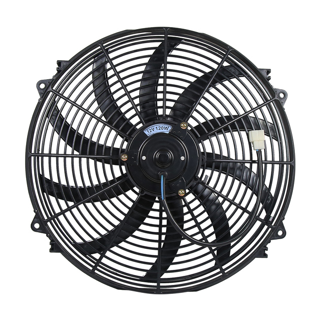 Universal Slim Fan Push or Pull Electric Radiator Cooling Fan 12V 120W 16'' 2000RPM
