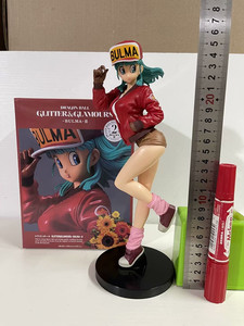 Figurine PVC Dragon Ball <span class=keywords><strong>Super</strong></span> Bulma Tenue Décontractée Vêtements <span class=keywords><strong>Rouge</strong></span> & Bleu Modèle Anime Jouet en Boîte Présentoir de Bureau à Collectionner - Product Image 3