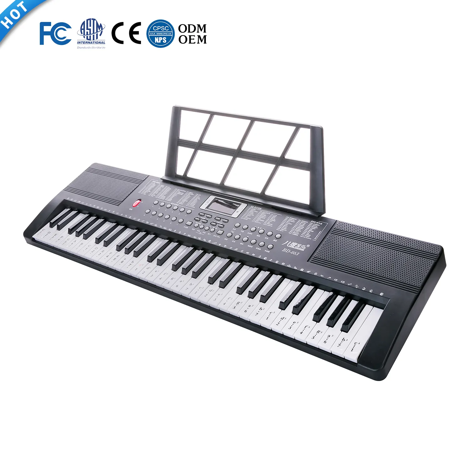 Teclado eletrônico para piano, instrumento musical, instrumento musical, teclado eletrônico, função de reprodução, teclado musical de alta qualidade