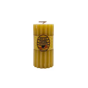 P18F P19F Factory produces eco-friendly organic beeswax candles various shapes and fragrances