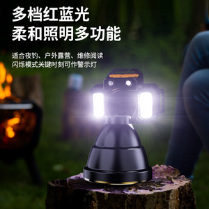 Lampe frontale LED rechargeable en alliage d'aluminium, étanche, 20 000 heures d'autonomie, haute luminosité, pour course nocturne en extérieur - Product Image 4