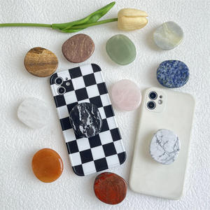 Accesorios de moda para teléfono móvil Soporte para teléfono móvil de mármol real Soporte Pulsera de piedra Correa para teléfono móvil - Product Image 6