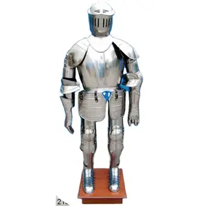 Ferro antico metallo Medievale Full Body Armatura Cavaliere Vestito di Formato Personalizzato Rare Battaglia Vestito di Metallo Per La Vendita