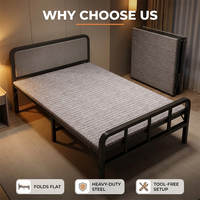 Base de Cama Metálica Reforzada de Acero Engrosado, Estable y Antivibraciones, Duradera y Silenciosa para Dormitorio