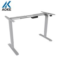 Mécanisme de levage de bureau électrique réglable à moteur unique OEM à bas prix, cadre de bureau anti-collision pour postes de travail assis-debout