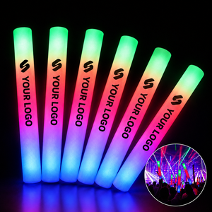 Bastoncini Luminosi LED Personalizzabili con Logo, 3 Modalità di Lampeggio, per Matrimoni, Concerti, Feste di Natale, Giocattoli Luminosi in Schiuma - Product Image 1