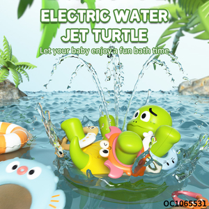 Dowellin Jouet <span class=keywords><strong>de</strong></span> <span class=keywords><strong>bain</strong></span> Tortue flottante interactive jouant à l'arroseur d'eau Animal Jouet <span class=keywords><strong>de</strong></span> salle <span class=keywords><strong>de</strong></span> <span class=keywords><strong>bain</strong></span> Jouets électriques à jet d'eau pour enfants - Product Image 6