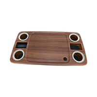 Table de ponton en bois ABS avec porte-gobelet Base en aluminium meubles de ponton pour accessoires de bateau RV fournitures marines