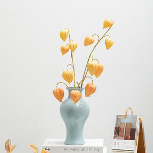 Nuevo jarrón de cerámica de estilo chino Ru Kiln <span class=keywords><strong>Song</strong></span> Dynasty, flores secas estéticas, adornos hidropónicos para sala de estar, flor de vestíbulo - Product Image 4