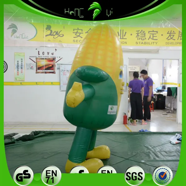 New Style Walking Inflatable Corn Mascot Costume Model For Sale
