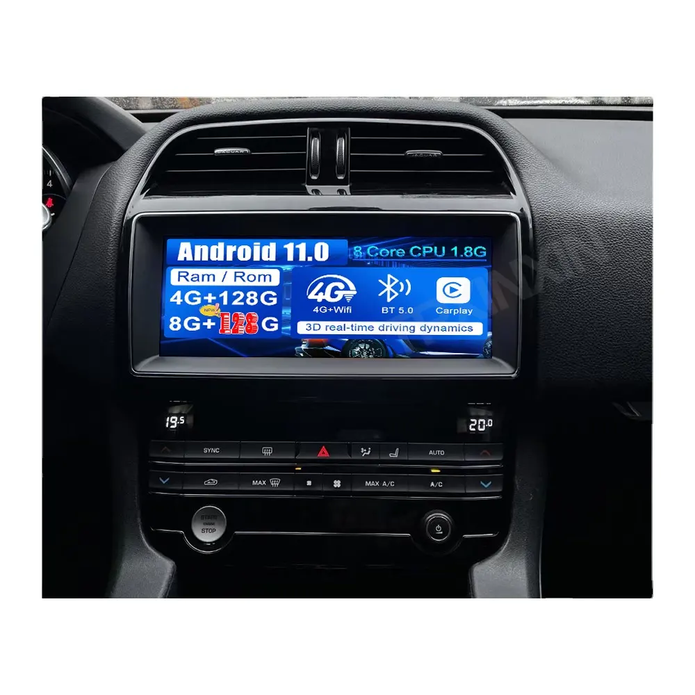 Navegação GPS Rádio do carro Para Jaguar XE F-Ritmo 2016-2018 Car Stereo Radio Navegação GPS Unidade de Cabeça DVD Player Do Carro Android