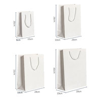 Luxury Shopping Matte Lamination Paperboard Bag for Clothing & Candle Gifts White Cardboard with Recycled Materials