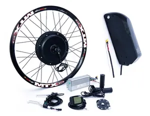 48v 52V 1000w 1500w 2000w ebike电动自行车自行车轮毂电机转换套件，带可选锂电池