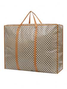 Sac de déménagement, sac de voyage, sac de rangement pour couette en coton, imperméable, non tissé, épais, portable, sac de shopping laminé - Product Image 2