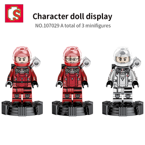 Sembo Lang Thang Trái Đất loạt khối xây dựng thiết lập 701pcs xô giao hàng xe unisex nhựa hộp màu Đồ chơi trẻ em - Product Image 4