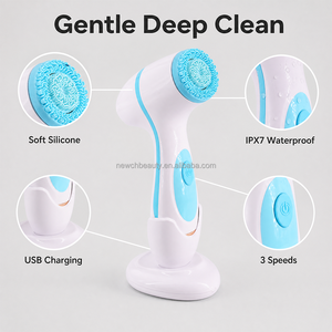 Dispositivo de exfoliante <span class=keywords><strong>facial</strong></span> de silicona sónica <span class=keywords><strong>recargable</strong></span> a prueba de agua Cepillo de limpieza <span class=keywords><strong>facial</strong></span> <span class=keywords><strong>Limpiador</strong></span> <span class=keywords><strong>facial</strong></span> eléctrico portátil - Product Image 3