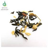 Teh melati Cina kelas 1 longgar daun hijau teh alami bunga kering segar kukus untuk restoran jumlah besar/tas/Sachet/kotak