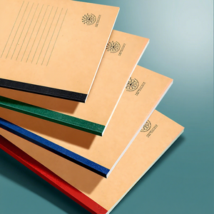 A5 Kraft Paper Notebook Horizontal Line <b>Journal</b> 63 Gsm Paper 100 Pages Office School <b>Writing</b> - Product Image 3
