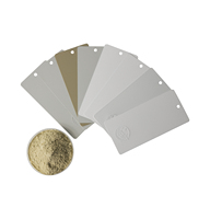 Peinture en poudre texturée effet shagreen gris beige RAL 7035 pour armoire de distribution électrique