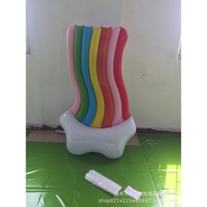<b>Inflatable</b> Rainbow Cloud Shape Water Float 160x90cm Outdoor Beach Resort Playground Equipment - Product Image 2