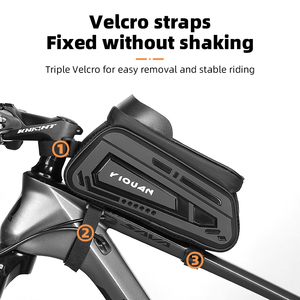 Bolsa para Tubo Superior de Bicicleta con Pantalla Táctil, Bolsa para Teléfono de Ciclismo, Portátil, Impermeable, Bolsa para Manillar de Bicicleta, Material <span class=keywords><strong>EVA</strong></span>+PU, Correa Ajustable - Product Image 4