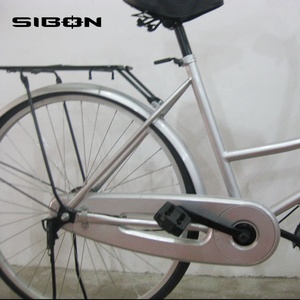 Bicicleta Urbana Económica para Adultos de 26 Pulgadas, Plateada, de Una Velocidad, Fabricada en China, con Canasta, en Oferta, OEM ODM - Product Image 3