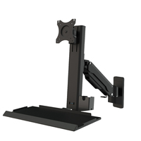 Bras de support mural pour écran LCD T8-GA01KB-600 avec ressort à gaz, capacité de charge de 20 kg, bras de moniteur pour machine d'automatisation